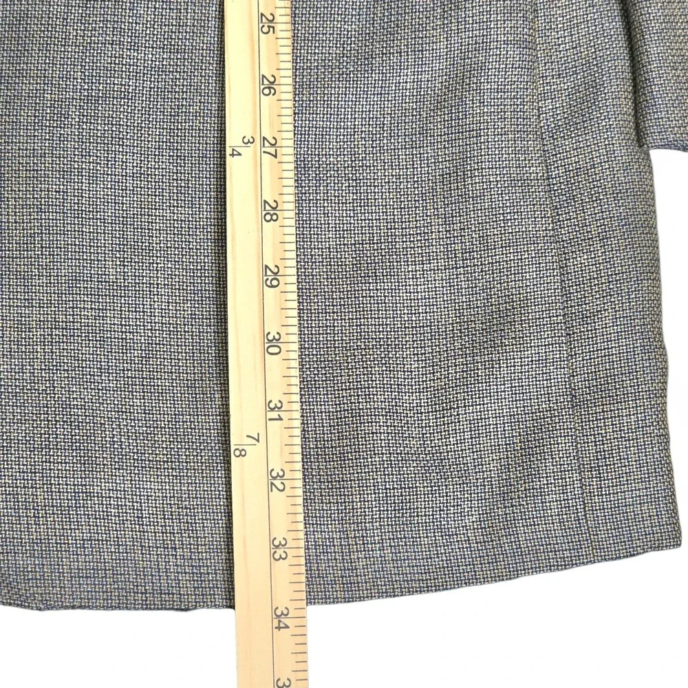 Vtg Ermenegildo‎ Zegna Neiman Marcus Blazer Jacket Cashmere 50L Blue Gold Gray